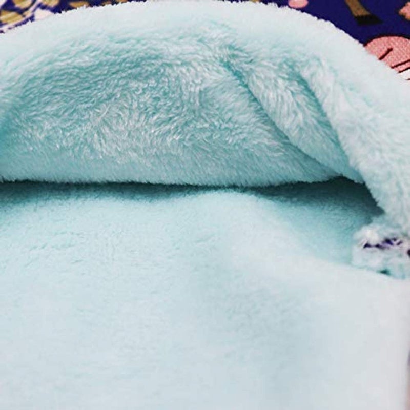 Litewoo Sugar Gliders Sleeping Pouch Bag Small Pet Cotton Hanging Warm Comfortable Nest Bed for Small Animals Squirrels Marmosets Rats Hamster (LARGR,Pink Cat) - Image 5